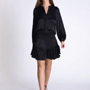 Elegant Black Long Sleeve Dress